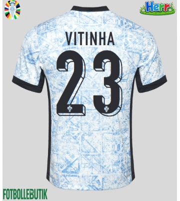 Portugal Vitinha #23 Bortatröja EM 2024 Kortärmad